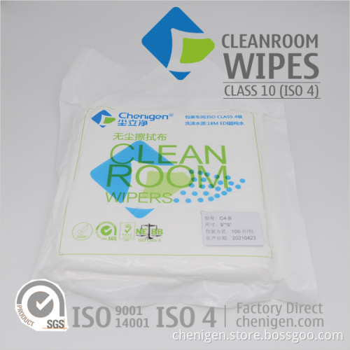 Factory-Direct Class 10 ISO 4 Cleanroom Wipers Lint-Free Wipes